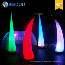 Decoração do partido Inflável Coluna LED Arch Tube Cones Ivory Tusk